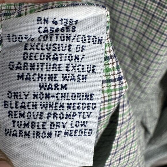 Ralph Lauren Shirt Men Sz M Custom Fit Green Plaid Long Sleeve Button Down Pony - Picture 11 of 11